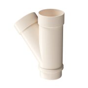 Тройник 45˚ водосточной трубы Люкс (Lux) Латте, (RAL 1015)