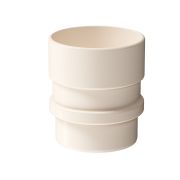 Муфта соединительная для водостока Люкс (Lux) Латте, (RAL 1015)